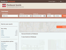 Tablet Screenshot of hotelspiedmont.com